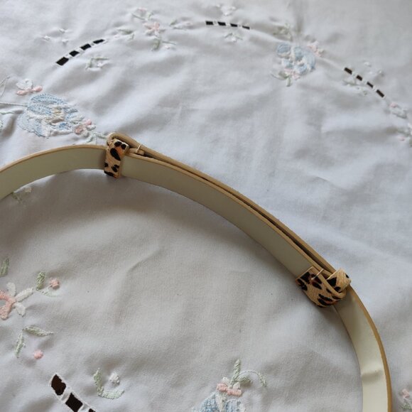 Leopard Print Genuine Calf Hair Belt *Self Adjustable Length* - Picture 8 of 8